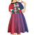 Personalized Dominican Republic Bayahbe Rose Kid Short Sleeve Dress - Wonder Print Shop