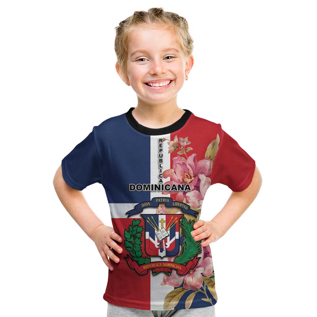 Personalized Dominican Republic Bayahbe Rose Kid T Shirt - Wonder Print Shop