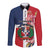 Personalized Dominican Republic Bayahbe Rose Long Sleeve Button Shirt - Wonder Print Shop