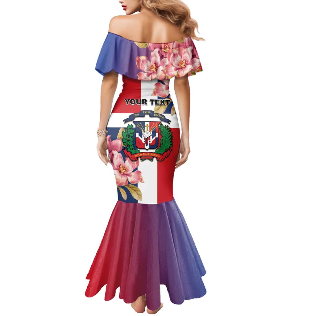 Personalized Dominican Republic Bayahbe Rose Mermaid Dress - Wonder Print Shop