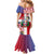 Personalized Dominican Republic Bayahbe Rose Mermaid Dress - Wonder Print Shop