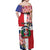 Personalized Dominican Republic Bayahbe Rose Off Shoulder Maxi Dress - Wonder Print Shop