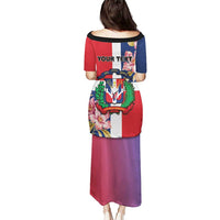 Personalized Dominican Republic Bayahbe Rose Puletasi - Wonder Print Shop