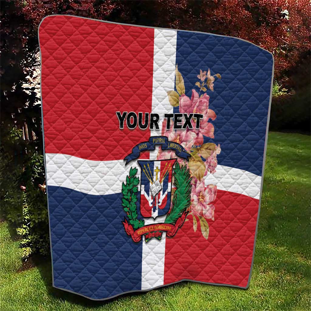 Personalized Dominican Republic Bayahbe Rose Quilt - Wonder Print Shop