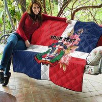 Personalized Dominican Republic Bayahbe Rose Quilt - Wonder Print Shop