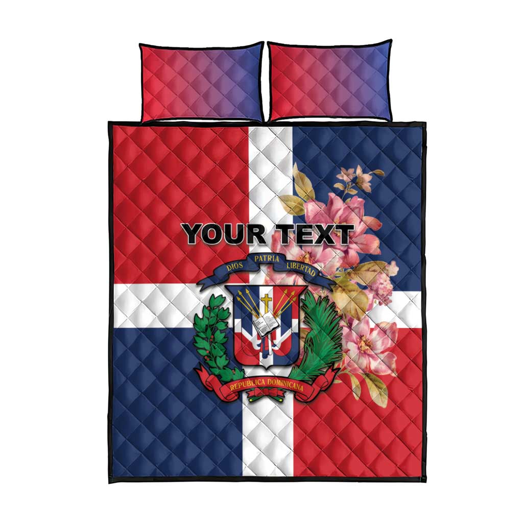 Personalized Dominican Republic Bayahbe Rose Quilt Bed Set - Wonder Print Shop