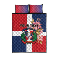 Personalized Dominican Republic Bayahbe Rose Quilt Bed Set - Wonder Print Shop