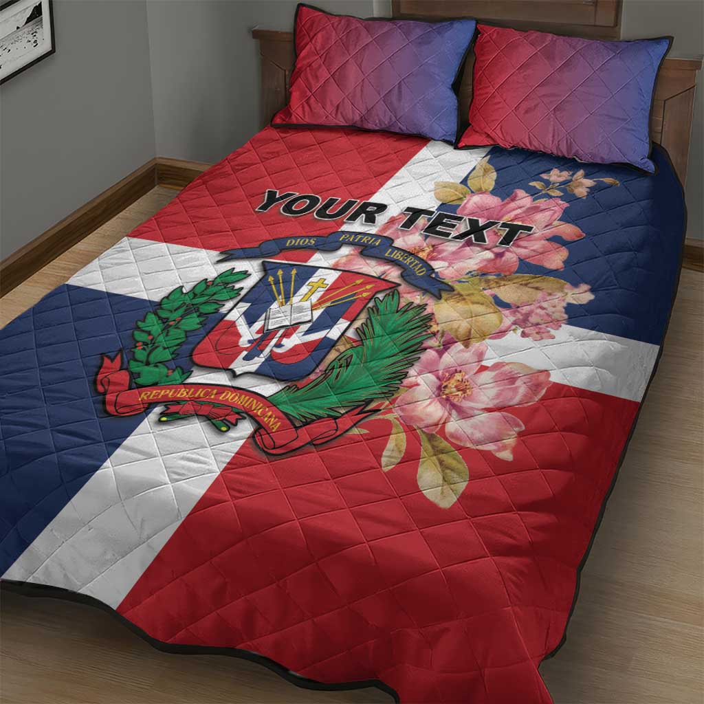 Personalized Dominican Republic Bayahbe Rose Quilt Bed Set - Wonder Print Shop