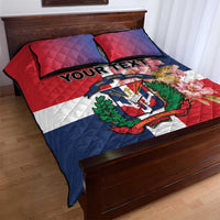 Personalized Dominican Republic Bayahbe Rose Quilt Bed Set - Wonder Print Shop