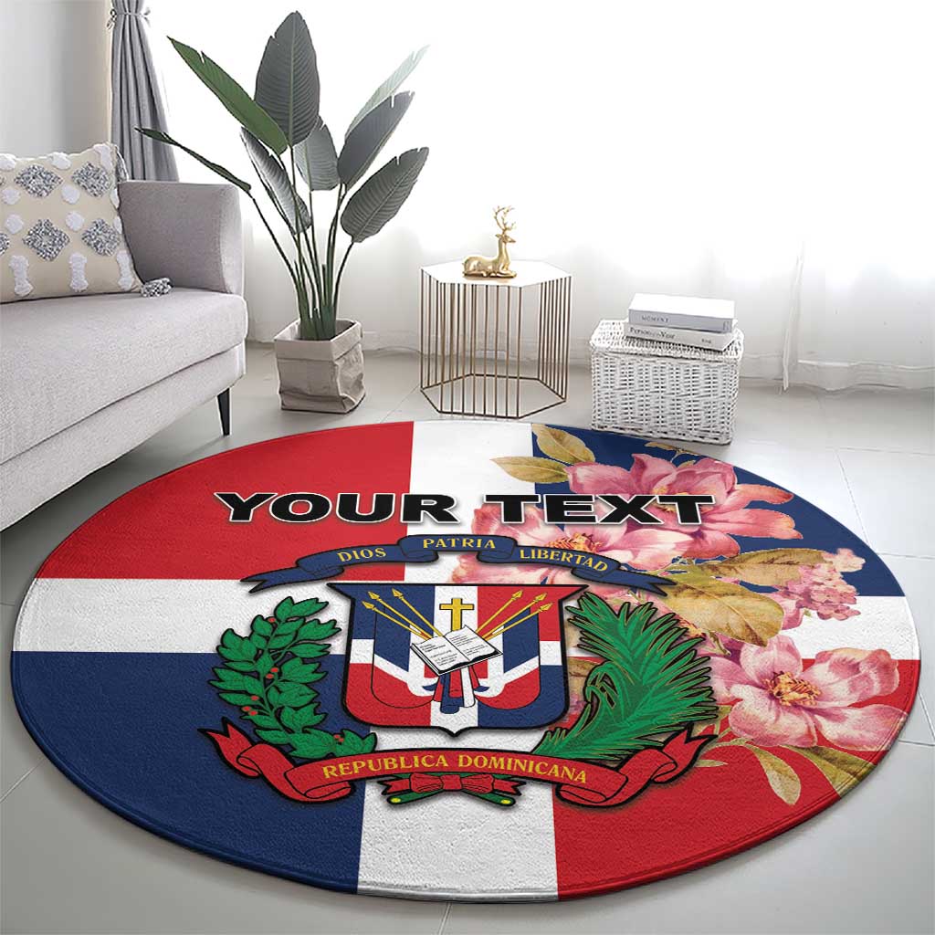 Personalized Dominican Republic Bayahíbe Rose Round Carpet