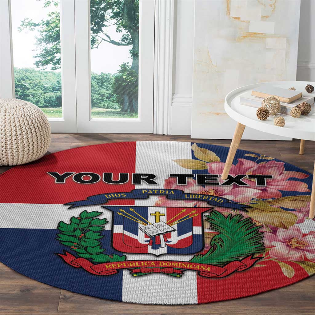 Personalized Dominican Republic Bayahíbe Rose Round Carpet