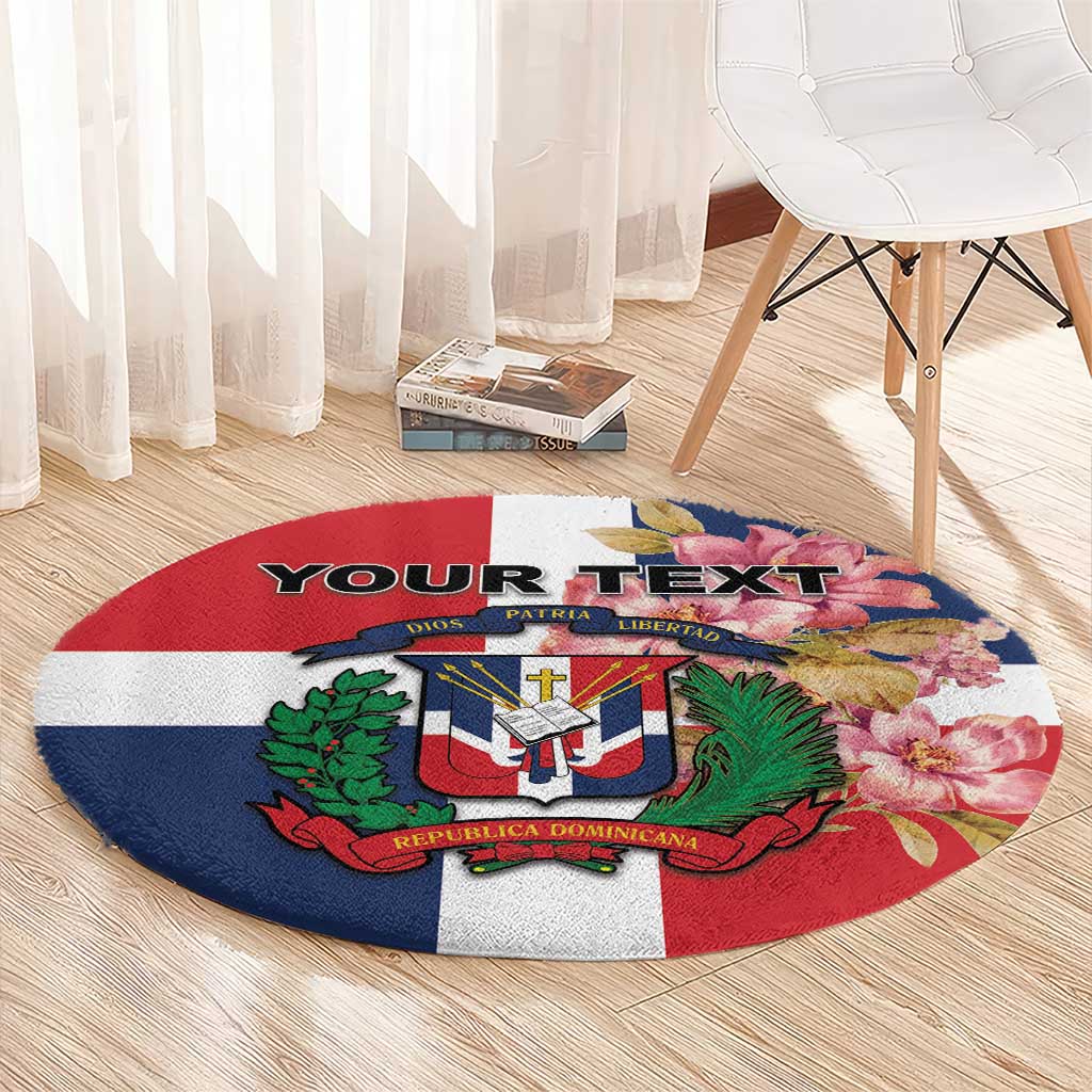 Personalized Dominican Republic Bayahíbe Rose Round Carpet