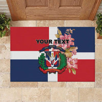 Personalized Dominican Republic Bayahbe Rose Rubber Doormat - Wonder Print Shop