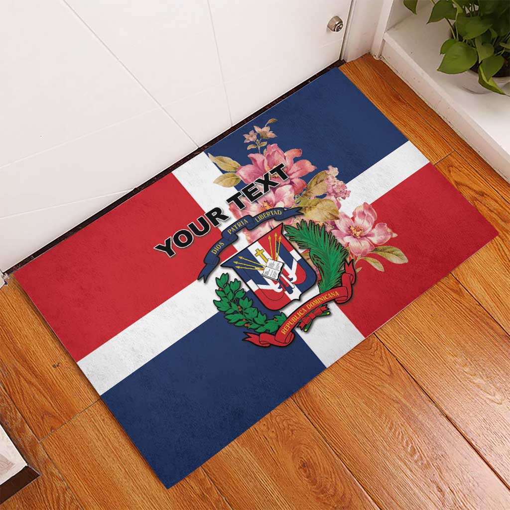 Personalized Dominican Republic Bayahbe Rose Rubber Doormat - Wonder Print Shop
