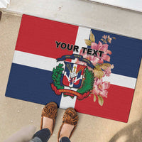 Personalized Dominican Republic Bayahbe Rose Rubber Doormat - Wonder Print Shop