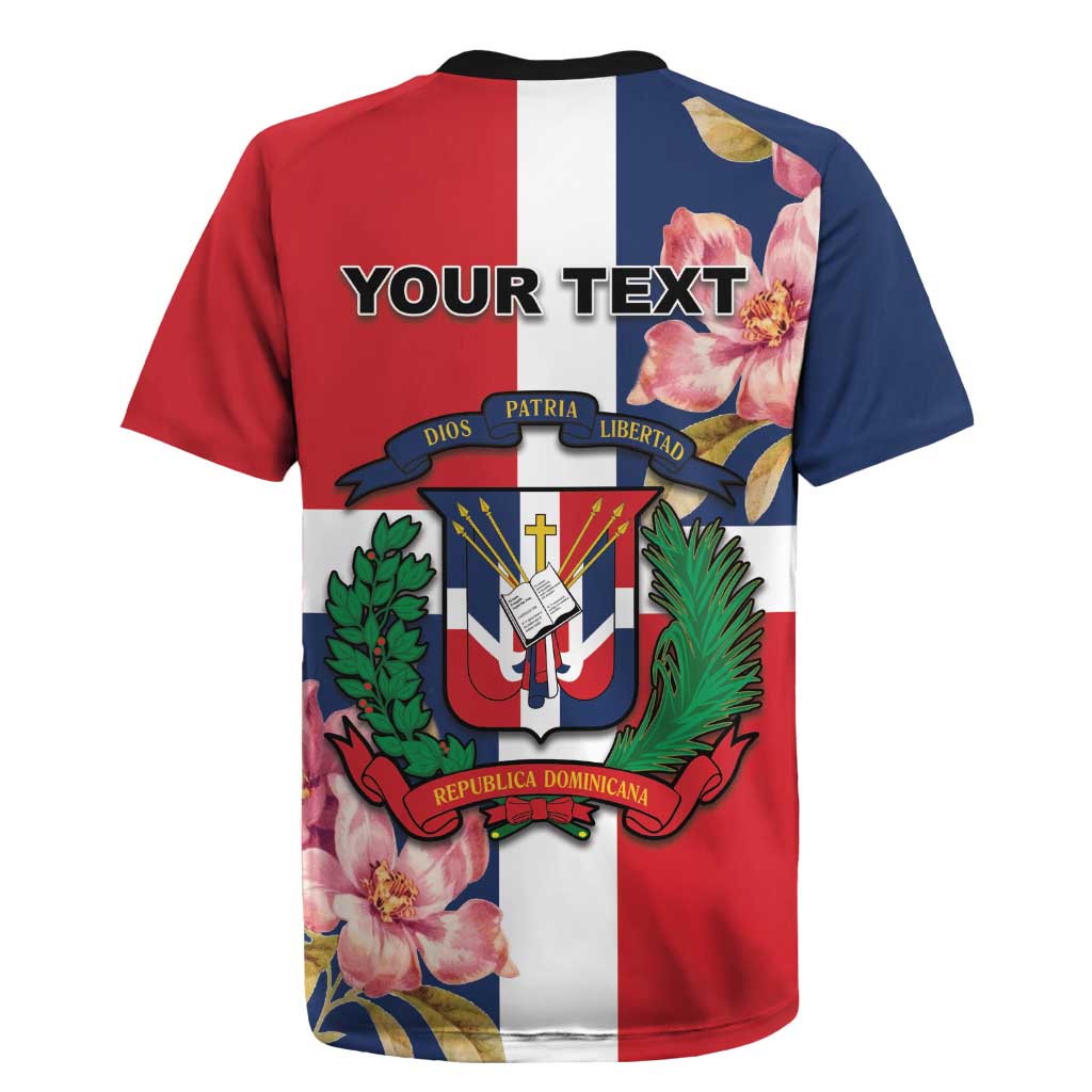Personalized Dominican Republic Bayahbe Rose Rugby Jersey - Wonder Print Shop