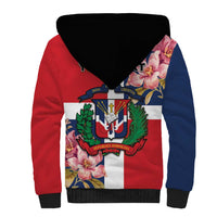 Personalized Dominican Republic Bayahbe Rose Sherpa Hoodie - Wonder Print Shop