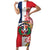 Personalized Dominican Republic Bayahbe Rose Short Sleeve Bodycon Dress - Wonder Print Shop