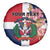 Personalized Dominican Republic Bayahbe Rose Spare Tire Cover - Wonder Print Shop