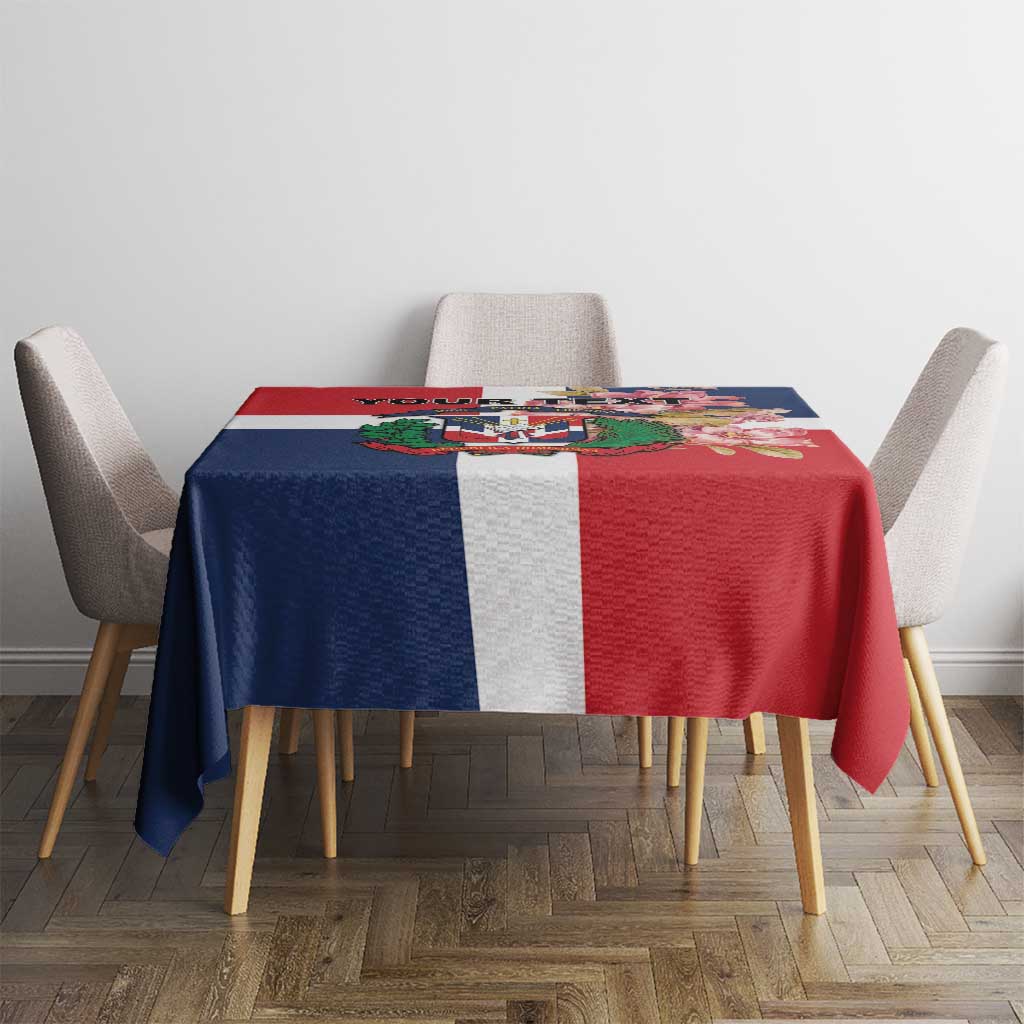 Personalized Dominican Republic Bayahbe Rose Tablecloth - Wonder Print Shop