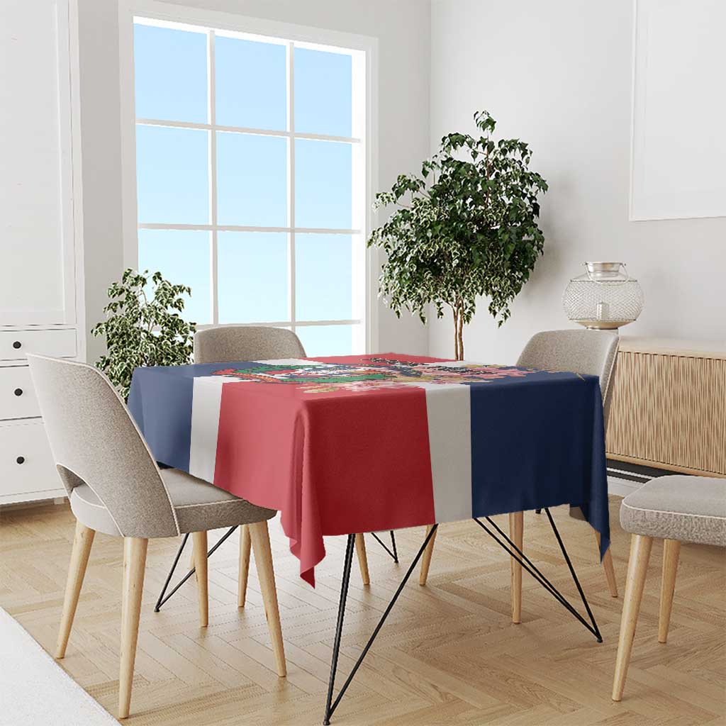 Personalized Dominican Republic Bayahbe Rose Tablecloth - Wonder Print Shop