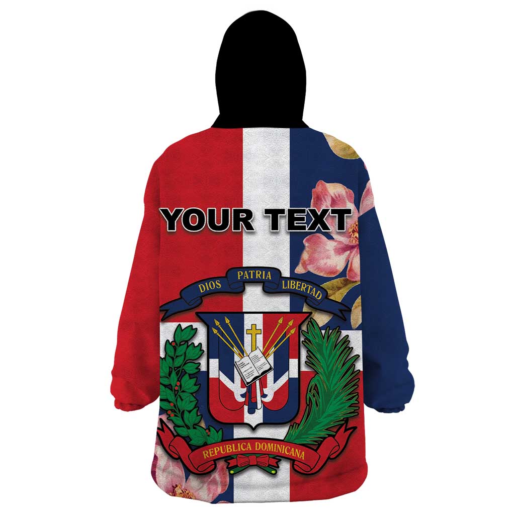 Personalized Dominican Republic Bayahbe Rose Wearable Blanket Hoodie - Wonder Print Shop