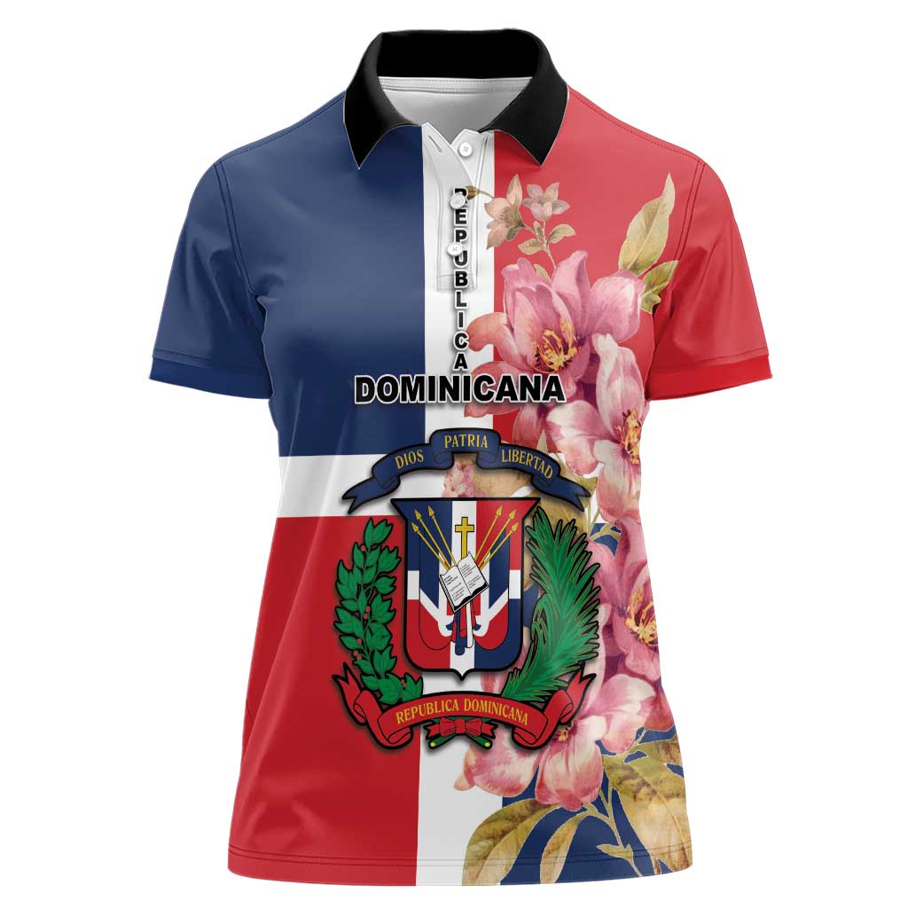 Personalized Dominican Republic Bayahbe Rose Women Polo Shirt - Wonder Print Shop