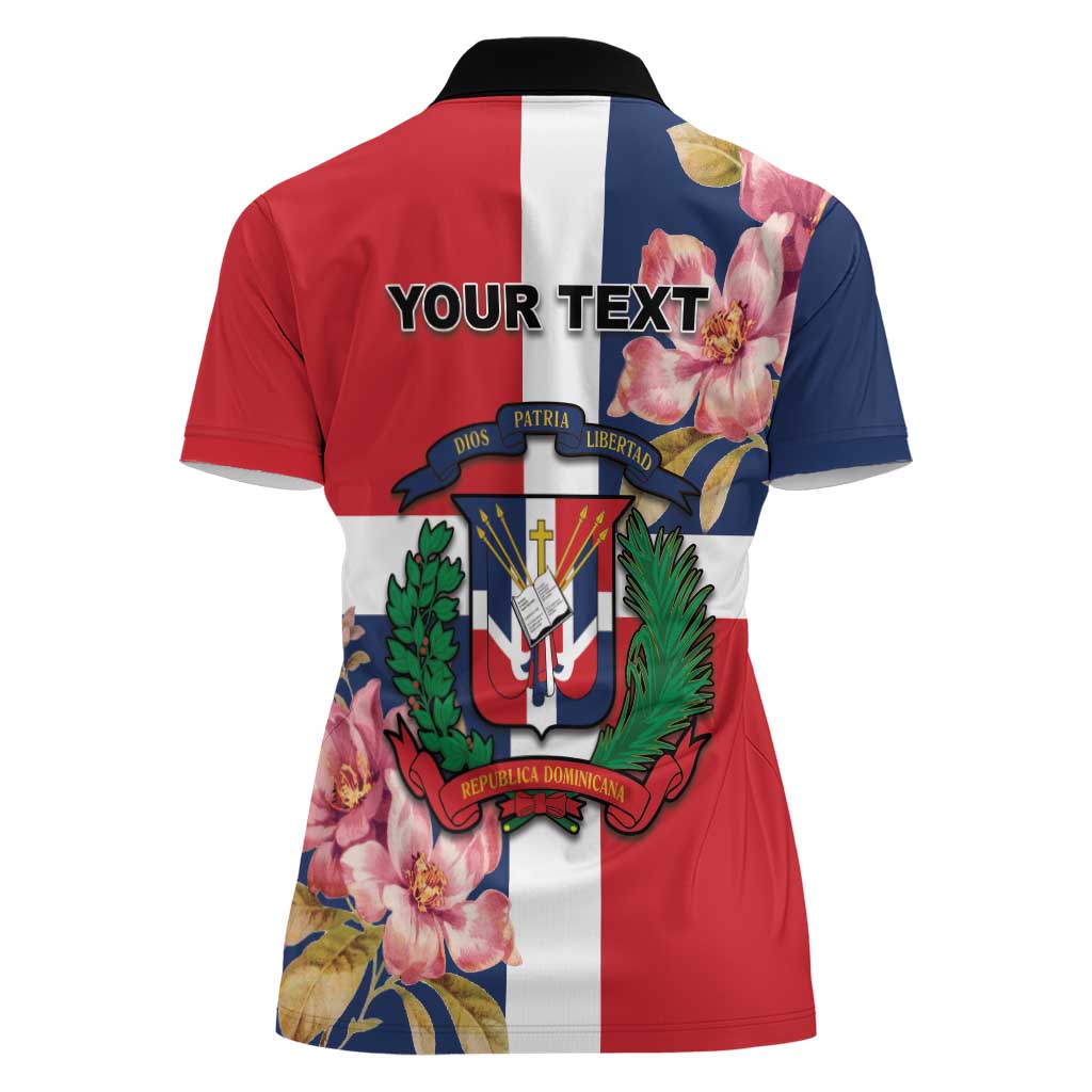 Personalized Dominican Republic Bayahbe Rose Women Polo Shirt - Wonder Print Shop