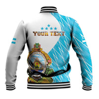 Personalized Honduras Coat Of Arms Baseball Jacket Flag Color Style - Wonder Print Shop