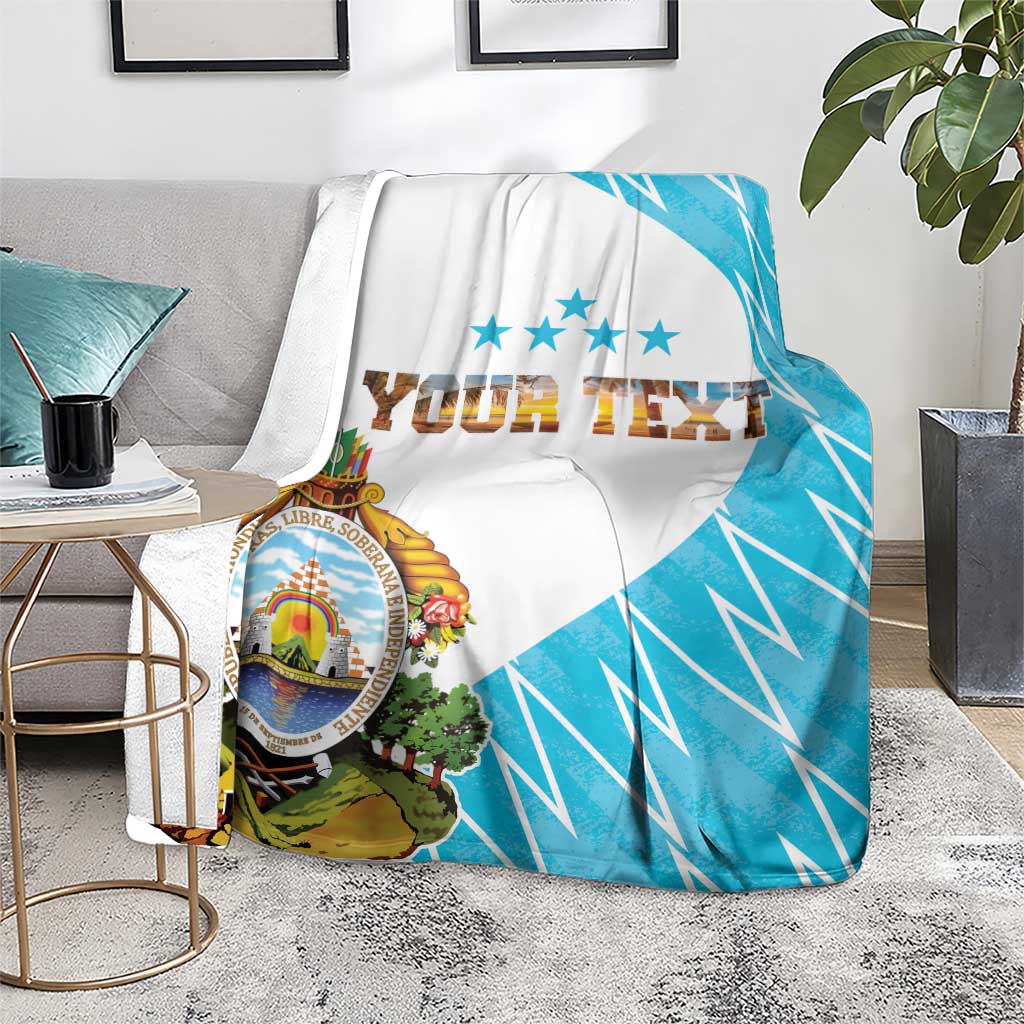 Personalized Honduras Coat Of Arms Blanket Flag Color Style