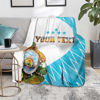 Personalized Honduras Coat Of Arms Blanket Flag Color Style
