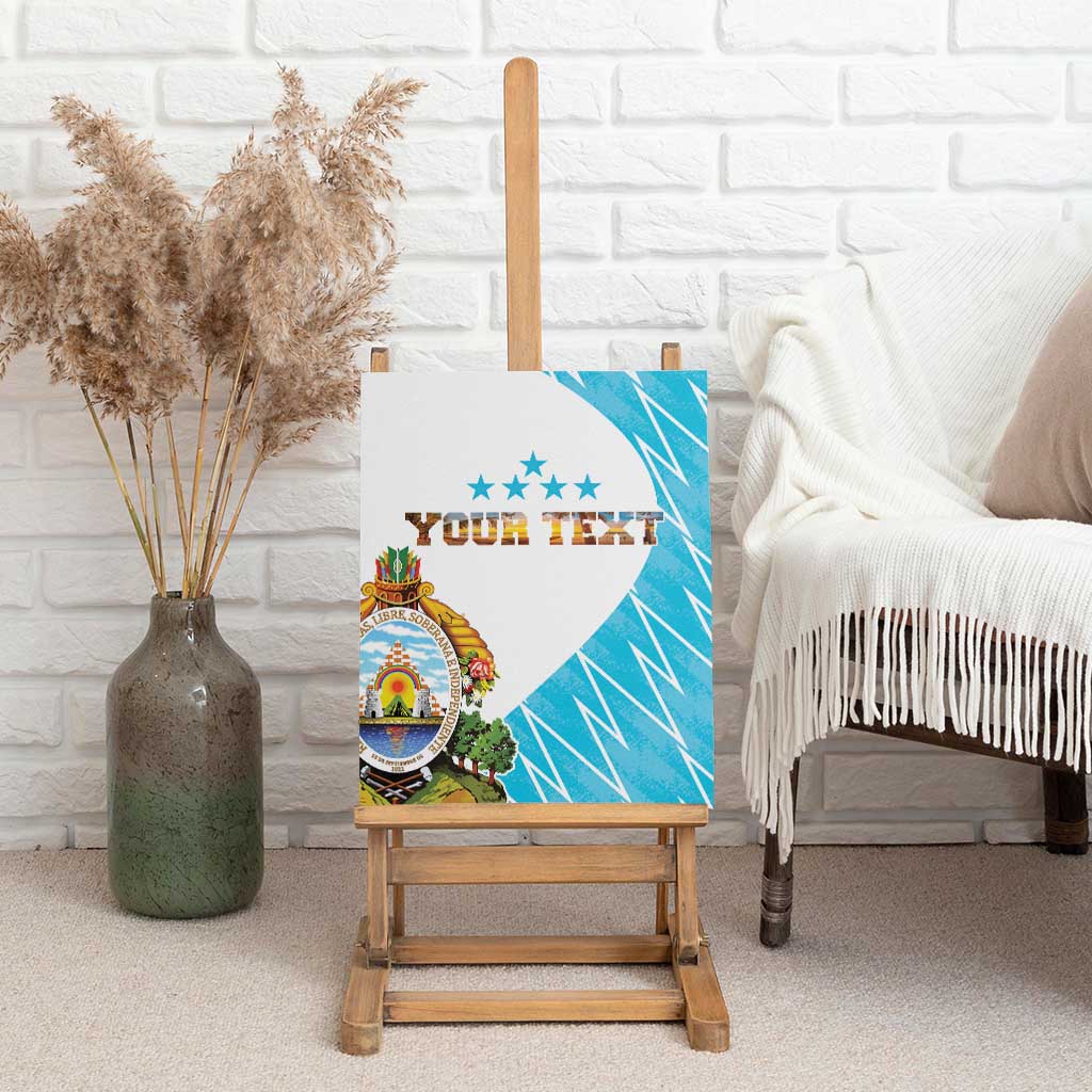 Personalized Honduras Coat Of Arms Canvas Wall Art Flag Color Style - Wonder Print Shop