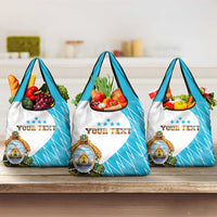 Personalized Honduras Coat Of Arms Grocery Bag Flag Color Style
