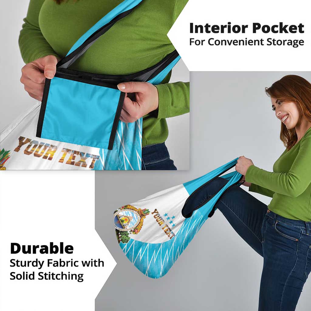 Personalized Honduras Coat Of Arms Grocery Bag Flag Color Style