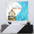 Personalized Honduras Coat Of Arms Tapestry Flag Color Style - Wonder Print Shop