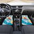 Personalized Roatan Honduras Car Mats Scarlet Macaw With Hibiscus Flowers - Wonder Print Shop