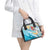 Personalized Roatan Honduras Shoulder Handbag Scarlet Macaw With Hibiscus Flowers