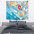 Personalized Roatan Honduras Tapestry Scarlet Macaw With Hibiscus Flowers - Wonder Print Shop