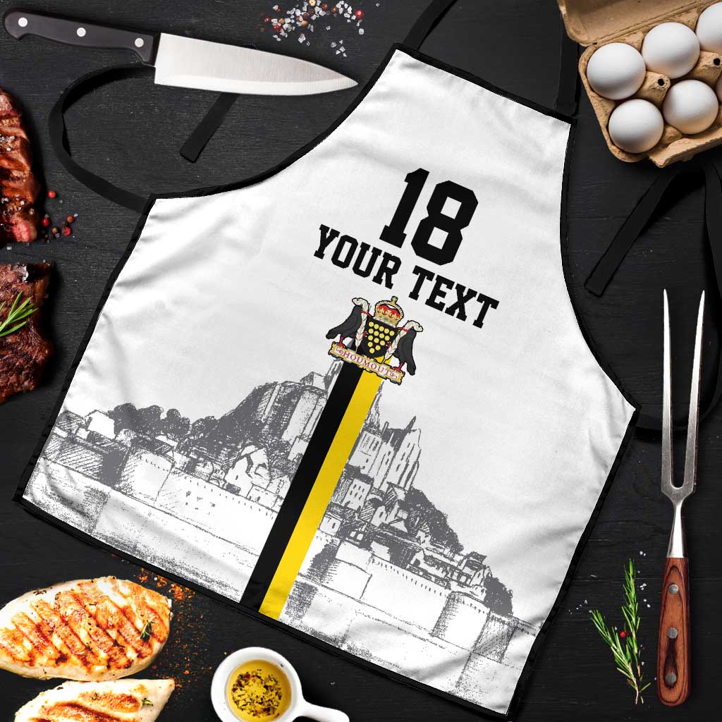 Custom Cornwall Football Apron Mont Saint Michel - Wonder Print Shop