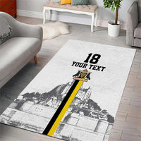 Custom Cornwall Football Area Rug Mont Saint Michel - Wonder Print Shop
