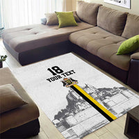 Custom Cornwall Football Area Rug Mont Saint Michel - Wonder Print Shop