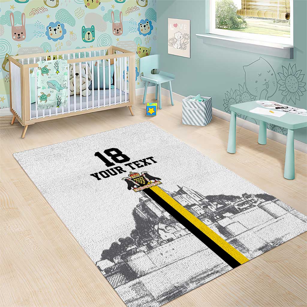 Custom Cornwall Football Area Rug Mont Saint Michel - Wonder Print Shop
