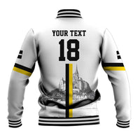 Custom Cornwall Football Baseball Jacket Mont Saint Michel - Wonder Print Shop