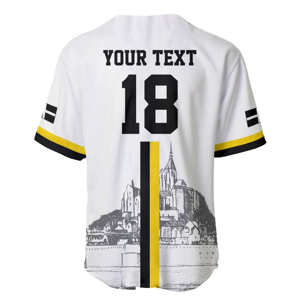 Custom Cornwall Football Baseball Jersey Mont Saint Michel - Wonder Print Shop