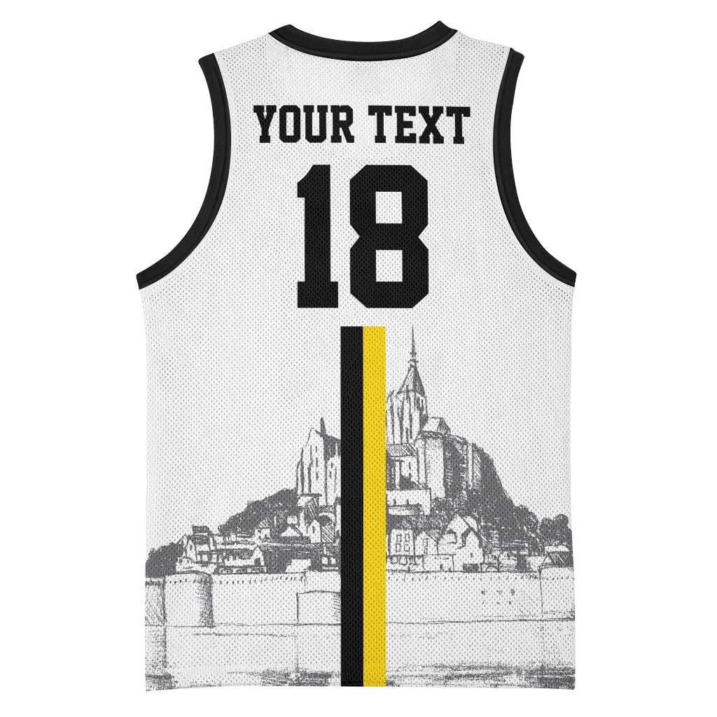 Custom Cornwall Football Basketball Jersey Mont Saint Michel - Wonder Print Shop