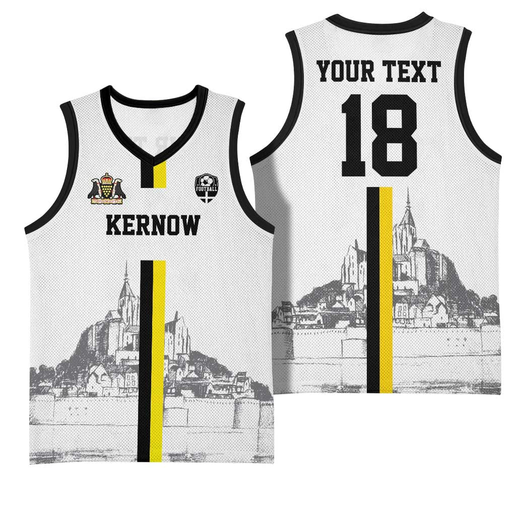 Custom Cornwall Football Basketball Jersey Mont Saint Michel - Wonder Print Shop