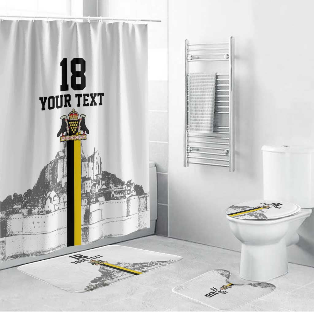 Custom Cornwall Football Bathroom Set Mont Saint Michel - Wonder Print Shop