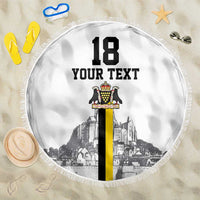 Custom Cornwall Football Beach Blanket Mont Saint Michel - Wonder Print Shop