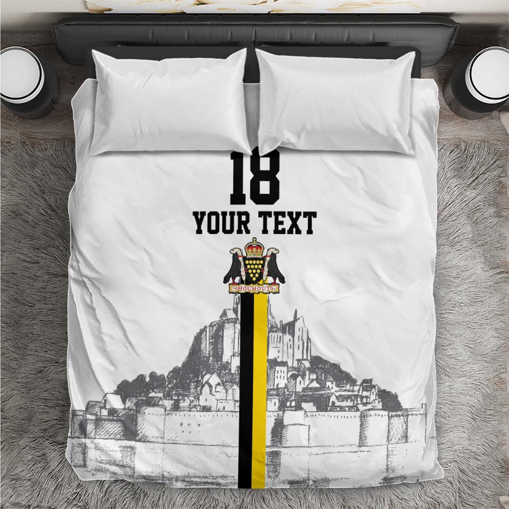 Custom Cornwall Football Bedding Set Mont Saint Michel - Wonder Print Shop