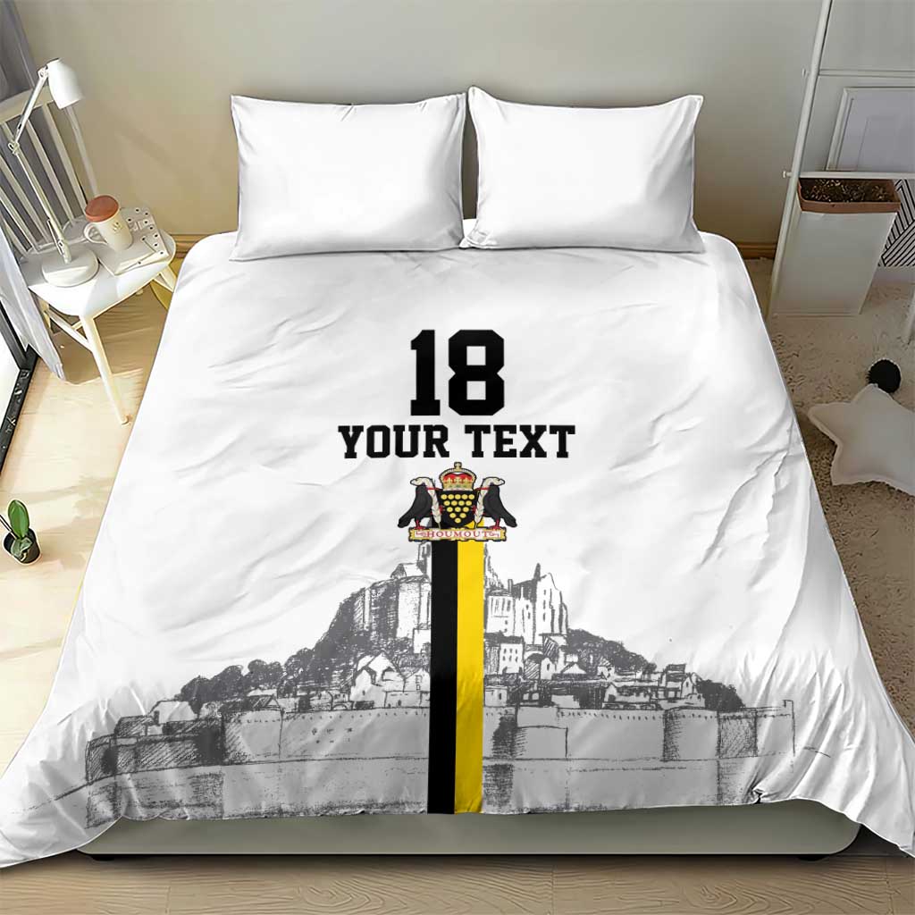 Custom Cornwall Football Bedding Set Mont Saint Michel - Wonder Print Shop